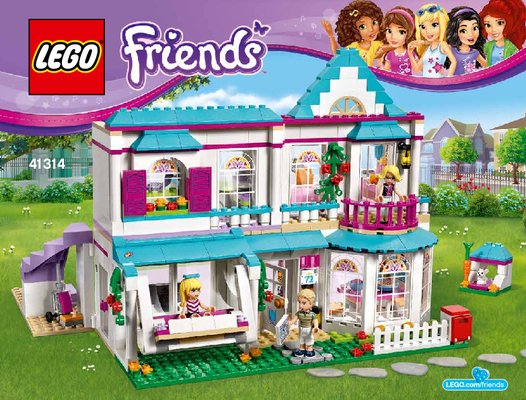 Istruzioni per la Costruzione - LEGO - Friends - 41314 - La casa di Stephanie: Page 1