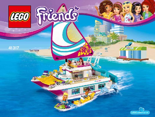 Istruzioni per la Costruzione - LEGO - Friends - 41317 - Il Catamarano: Page 1