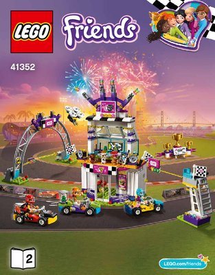 Istruzioni per la Costruzione - LEGO - 41352 - The Big Race Day: Page 1