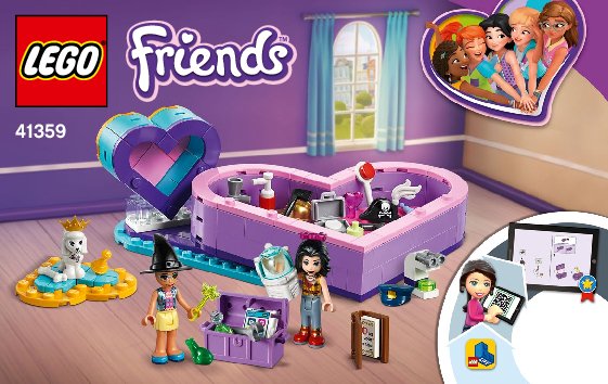 Istruzioni per la Costruzione - LEGO - 41359 - Heart Box Friendship pack: Page 1