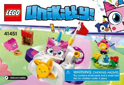 Istruzioni per la Costruzione - LEGO - 41451 - Unikitty™ Cloud Car: Page 1