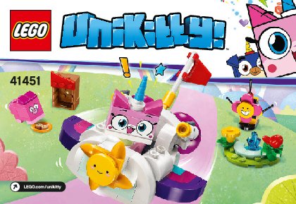 Istruzioni per la Costruzione - LEGO - 41451 - Unikitty™ Cloud Car: Page 1