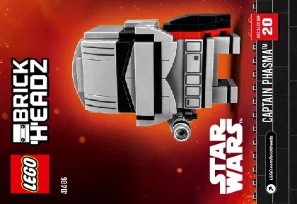 Istruzioni per la Costruzione - LEGO - BrickHeadz - 41486 - Captain Phasma™: Page 1