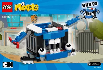 Istruzioni per la Costruzione - LEGO - Mixels - 41555 - Busto: Page 1