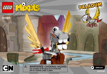 Istruzioni per la Costruzione - LEGO - Mixels - 41559 - Paladum: Page 1