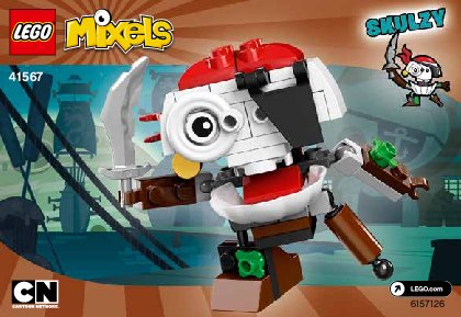 Istruzioni per la Costruzione - LEGO - Mixels - 41567 - Skulzy: Page 1