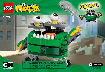 Istruzioni per la Costruzione - LEGO - Mixels - 41572 - Gobbol: Page 1