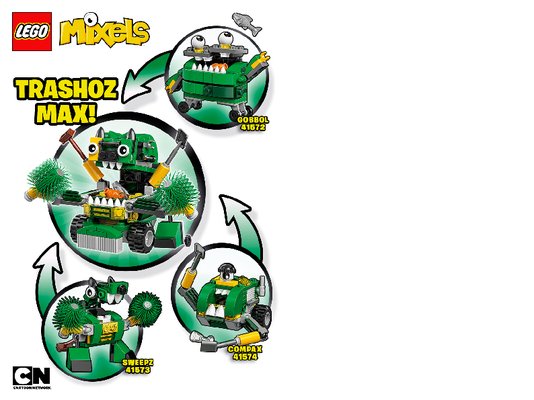 Istruzioni per la Costruzione - LEGO - Mixels - 41573 - Sweepz: Page 1