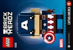 Istruzioni per la Costruzione - LEGO - BrickHeadz - 41589 - Capitan America: Page 1