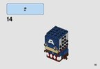 Istruzioni per la Costruzione - LEGO - BrickHeadz - 41589 - Capitan America: Page 15