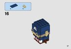 Istruzioni per la Costruzione - LEGO - BrickHeadz - 41589 - Capitan America: Page 17