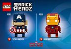 Istruzioni per la Costruzione - LEGO - BrickHeadz - 41589 - Capitan America: Page 26