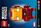 Istruzioni per la Costruzione - LEGO - BrickHeadz - 41590 - Iron Man: Page 1