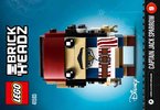 Istruzioni per la Costruzione - LEGO - BrickHeadz - 41593 - Capitano Jack Sparrow: Page 1