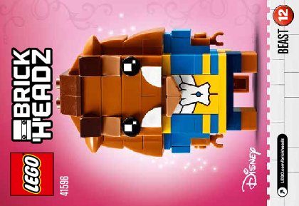 Istruzioni per la Costruzione - LEGO - BrickHeadz - 41596 - La Bestia: Page 1