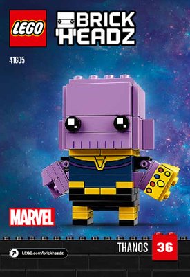 Istruzioni per la Costruzione - LEGO - 41605 - Thanos: Page 1