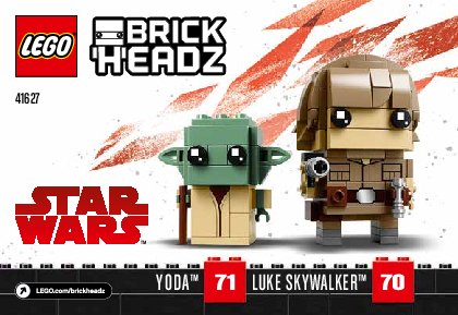 Istruzioni per la Costruzione - LEGO - 41627 - Luke Skywalker™ & Yoda™: Page 1