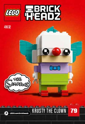 Istruzioni per la Costruzione - LEGO - 41632 - Homer Simpson & Krusty the Clown: Page 1