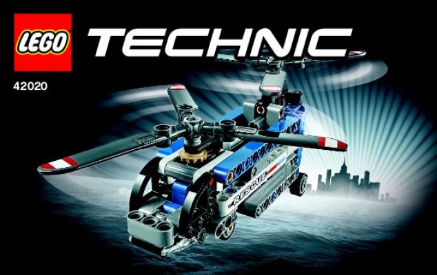 Istruzioni per la Costruzione - LEGO - Technic - 42020 - Elicottero bi-rotore: Page 1