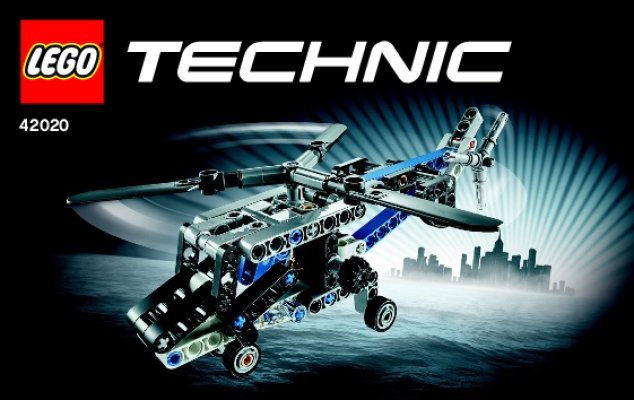 Istruzioni per la Costruzione - LEGO - Technic - 42020 - Elicottero bi-rotore: Page 1