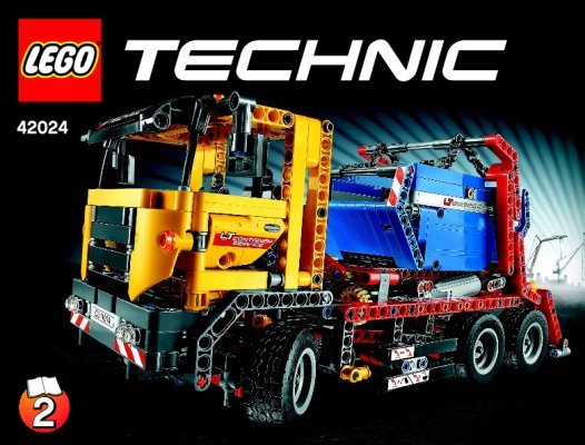 Istruzioni per la Costruzione - LEGO - Technic - 42024 - Camion portacontainer: Page 1