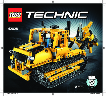 Istruzioni per la Costruzione - LEGO - Technic - 42028 - Bulldozer: Page 1