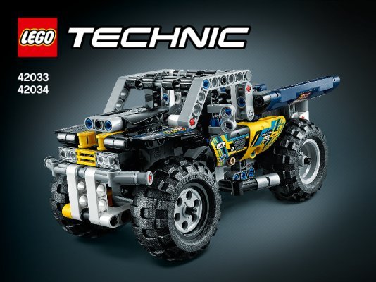 Istruzioni per la Costruzione - LEGO - Technic - 42033 - Bolide supersonico: Page 1