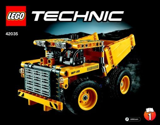 Istruzioni per la Costruzione - LEGO - Technic - 42035 - Camion della miniera: Page 1