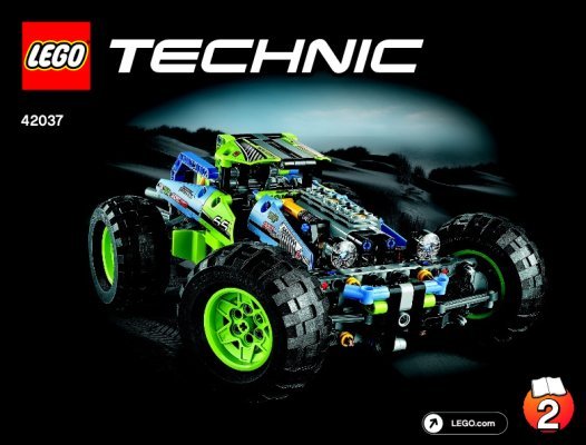 Istruzioni per la Costruzione - LEGO - Technic - 42037 - Fuoristrada da corsa: Page 1