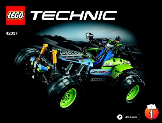 Istruzioni per la Costruzione - LEGO - Technic - 42037 - Fuoristrada da corsa: Page 1