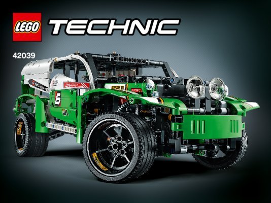 Istruzioni per la Costruzione - LEGO - Technic - 42039 - Auto da corsa: Page 1