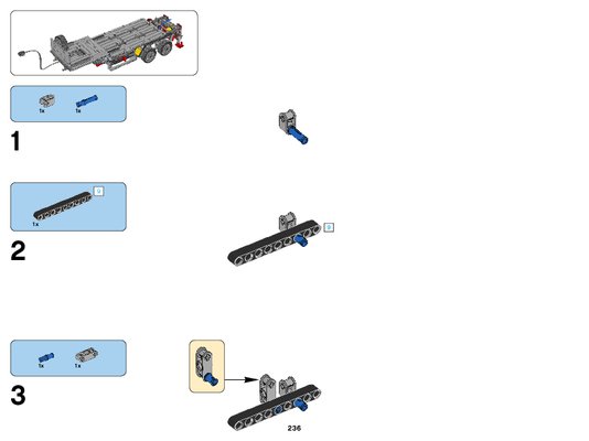 Istruzioni per la Costruzione - LEGO - Technic - 42043 - Mercedes-Benz Arocs 3245: Page 1