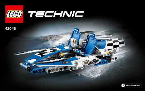 Istruzioni per la Costruzione - LEGO - Technic - 42045 - Idroplano da corsa: Page 1