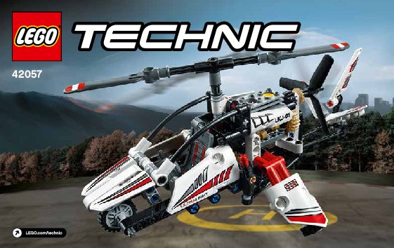 Istruzioni per la Costruzione - LEGO - Technic - 42057 - Elicottero ultraleggero: Page 1