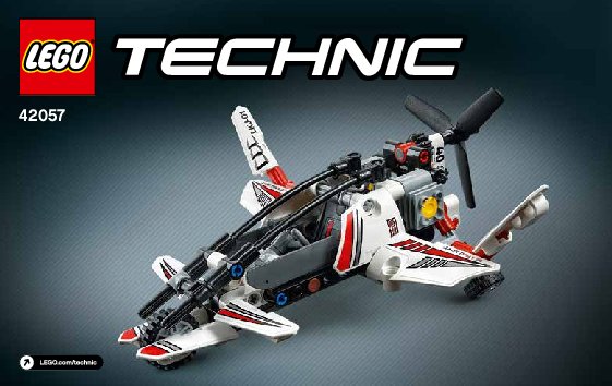 Istruzioni per la Costruzione - LEGO - Technic - 42057 - Elicottero ultraleggero: Page 1