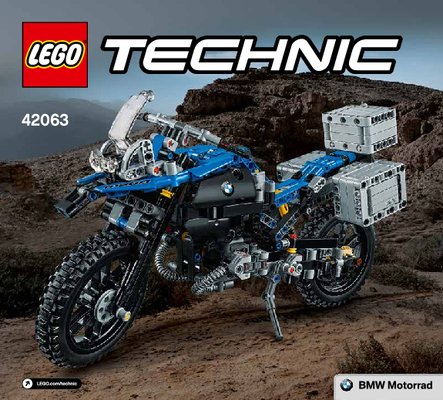 Istruzioni per la Costruzione - LEGO - Technic - 42063 - BMW R 1200 GS Adventure: Page 1