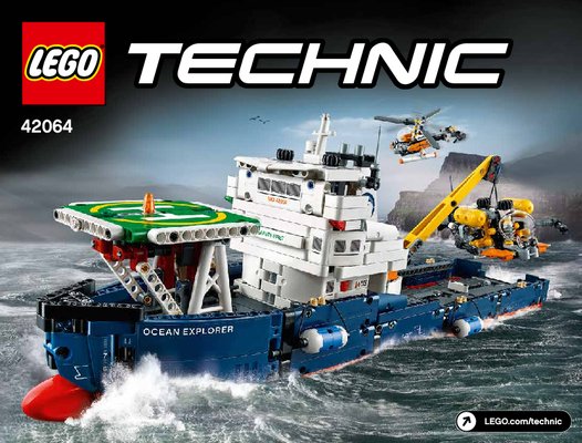 Istruzioni per la Costruzione - LEGO - Technic - 42064 - Esploratore oceanico: Page 1