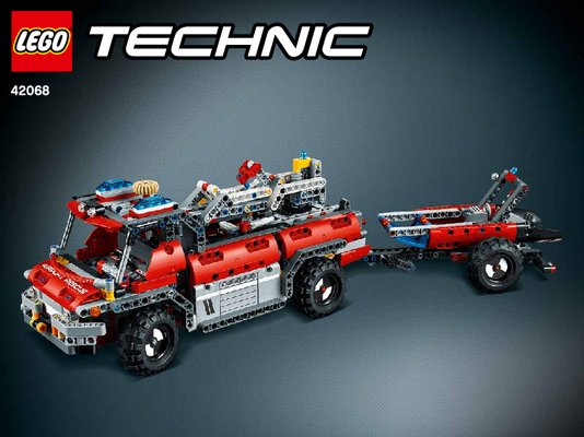 Istruzioni per la Costruzione - LEGO - Technic - 42068 - Veicolo di Soccorso Aeroportuale: Page 1