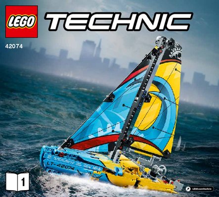 Istruzioni per la Costruzione - LEGO - 42074 - Racing Yacht: Page 1