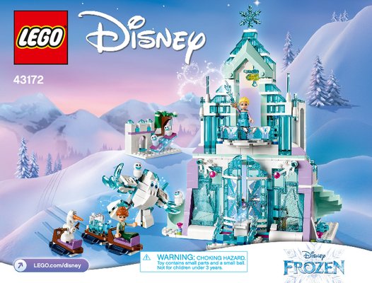 Istruzioni per la Costruzione - LEGO - 43172 - Elsa's Magical Ice Palace: Page 1