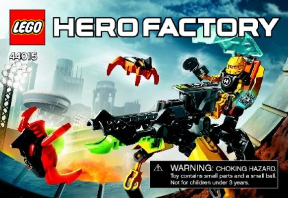 Istruzioni per la Costruzione - LEGO - Hero Factory - 44015 - EVO Walker: Page 1