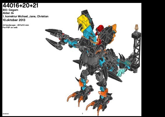 Istruzioni per la Costruzione - LEGO - 44016 - JAW BEAST VS. STORMER: Page 1