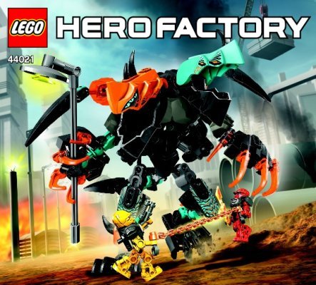 Istruzioni per la Costruzione - LEGO - Hero Factory - 44021 - SPLITTER BEAST VS. FURNO & EVO: Page 1