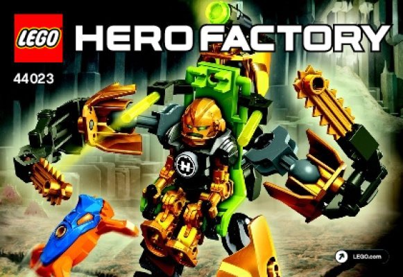 Istruzioni per la Costruzione - LEGO - Hero Factory - 44023 - Cingolato di ROCKA: Page 1