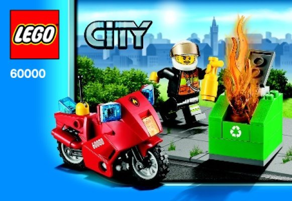 Istruzioni per la Costruzione - LEGO - City - 60000 - Motocicletta dei pompieri: Page 1