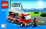 Istruzioni per la Costruzione - LEGO - City - 60004 - Caserma dei pompieri: Page 1