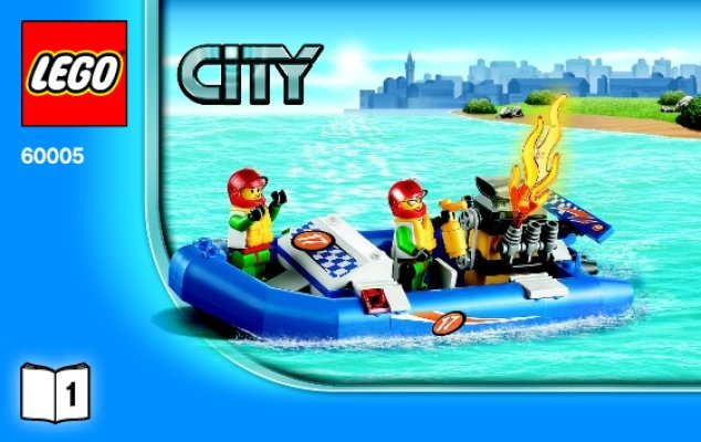 Istruzioni per la Costruzione - LEGO - 60005 - Fire Boat: Page 1