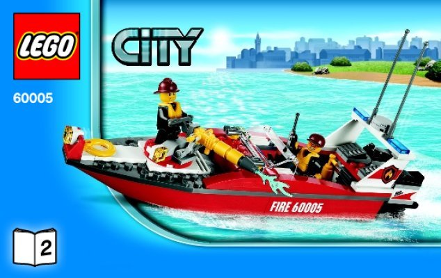 Istruzioni per la Costruzione - LEGO - 60005 - Fire Boat: Page 1