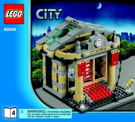 Istruzioni per la Costruzione - LEGO - City - 60008 - Rapina al museo: Page 1