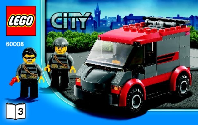 Istruzioni per la Costruzione - LEGO - City - 60008 - Rapina al museo: Page 1